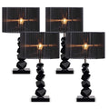 NNEAGS 4X 55cm Black Table Lamp with Dark Shade LED Desk Lamp-0