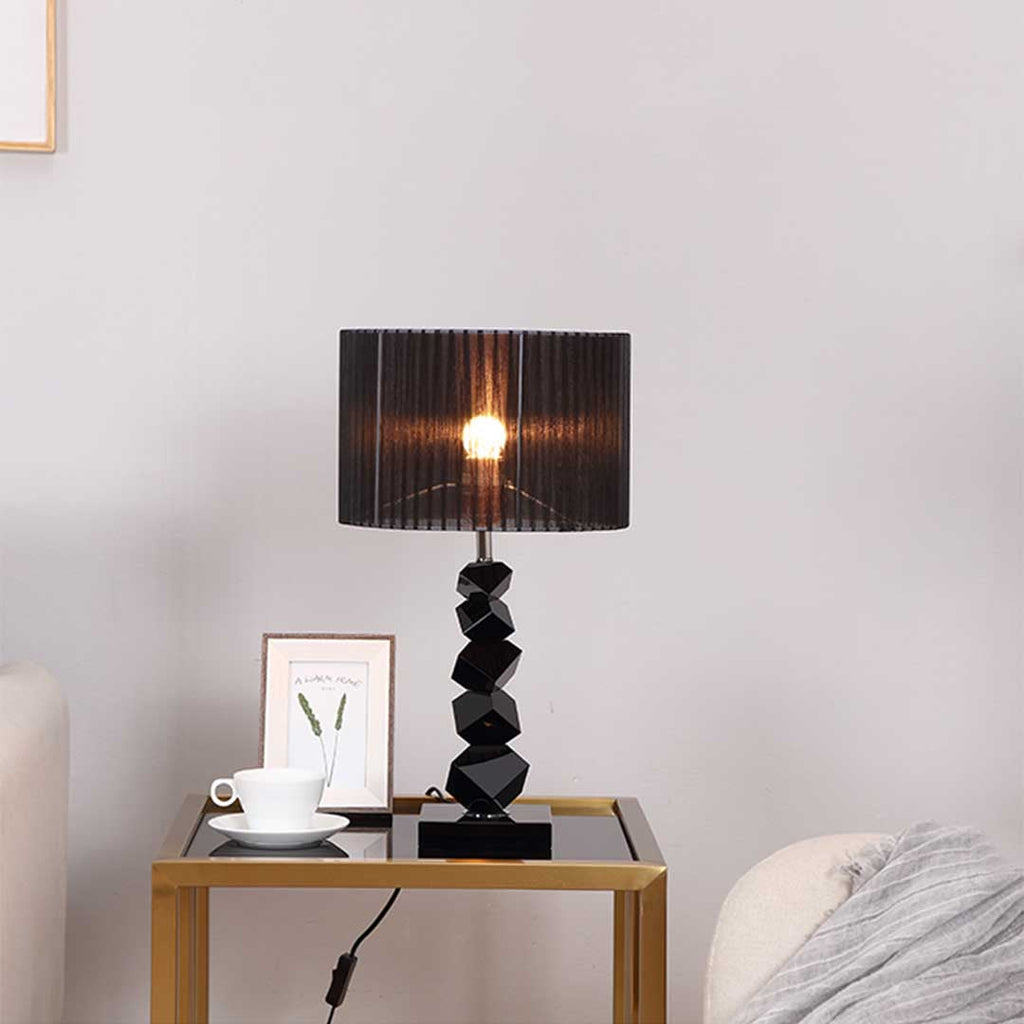 NNEAGS 4X 55cm Black Table Lamp with Dark Shade LED Desk Lamp-3