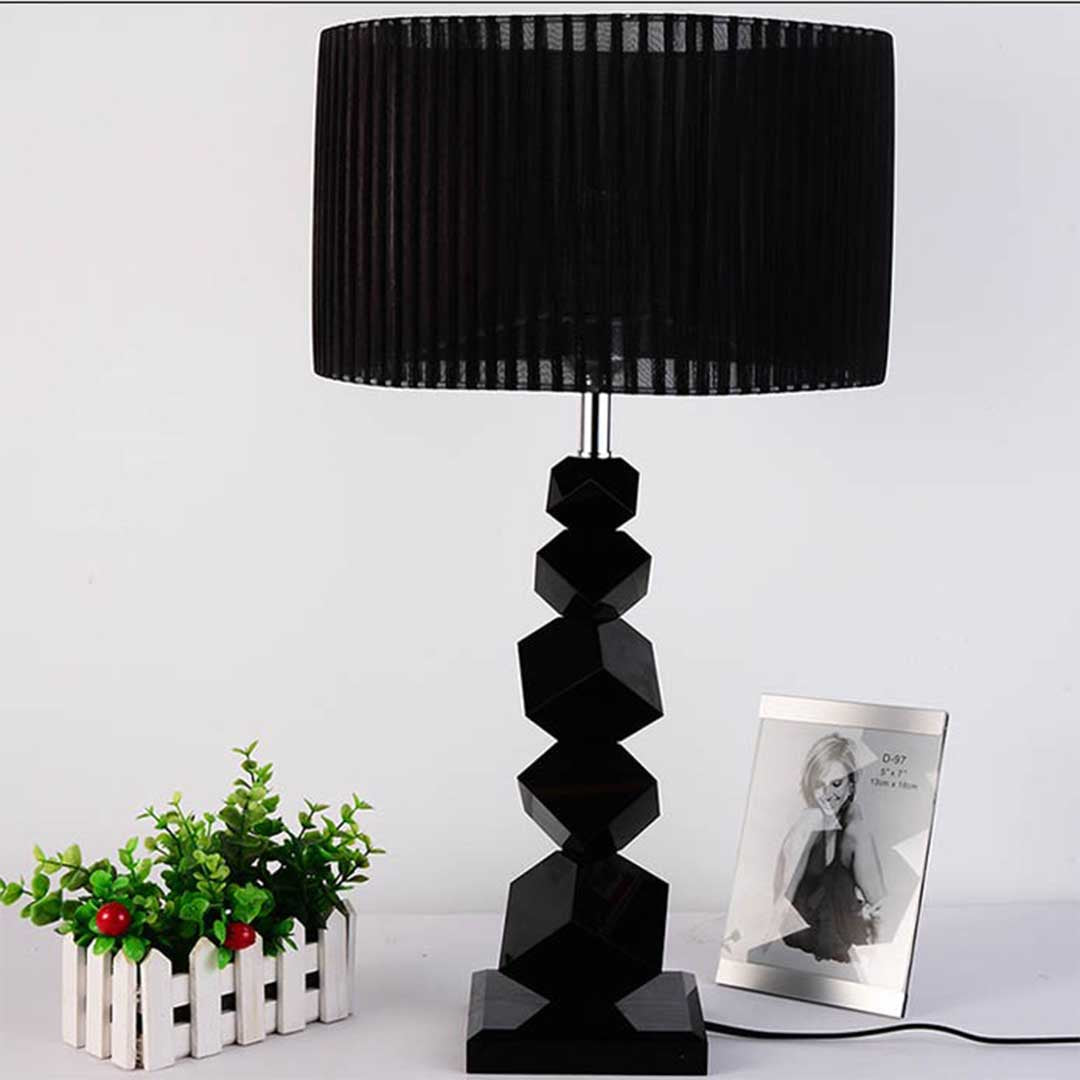 NNEAGS 4X 55cm Black Table Lamp with Dark Shade LED Desk Lamp-4