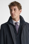 Giubbino lungo con gilet.