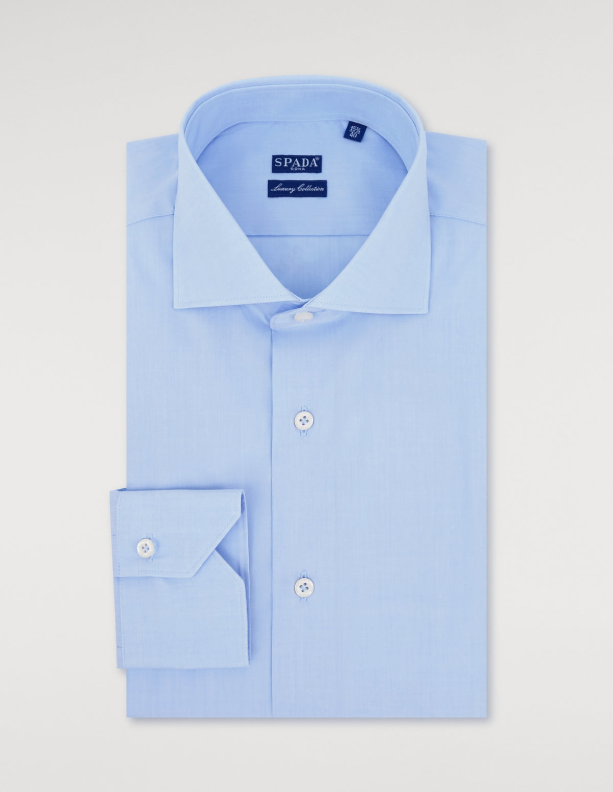Camicia collo francese  fil a fil in puro cotone