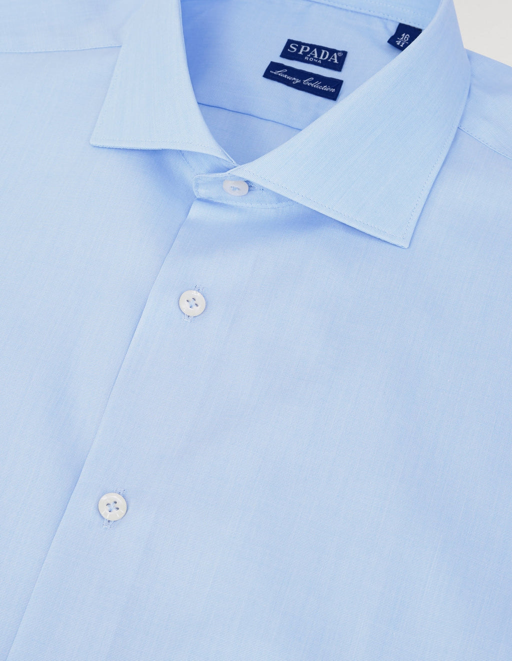 Camicia collo francese  fil a fil in puro cotone