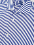 Camicia collo francese a bastoncino in 100% cotone