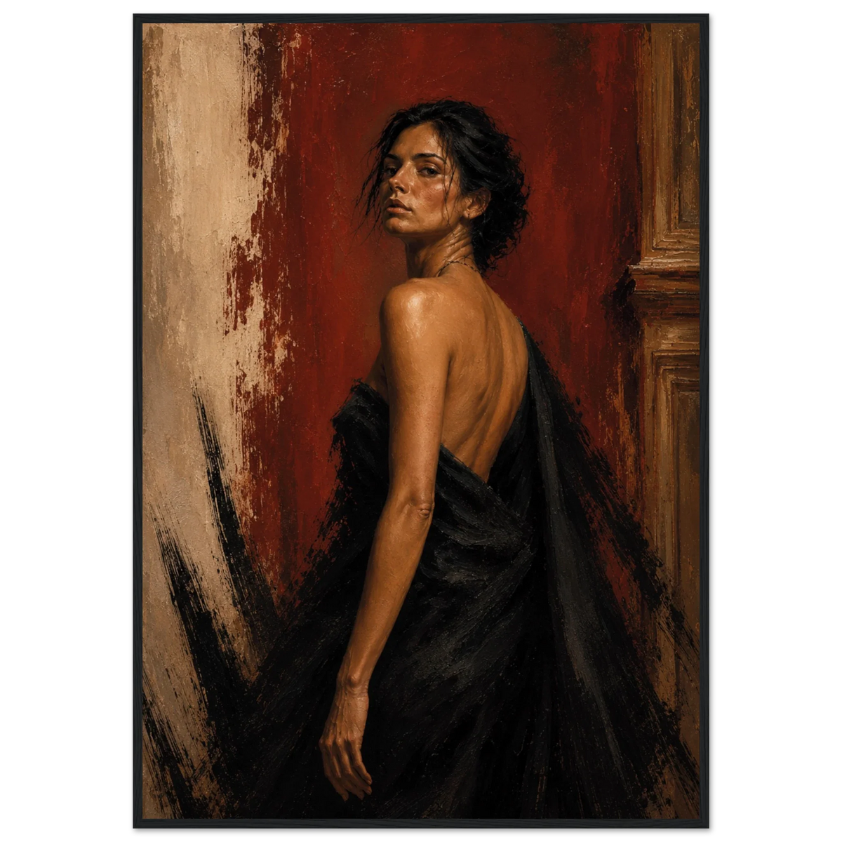 FIGURE STUDY IX — Defiance, Framed Art Print