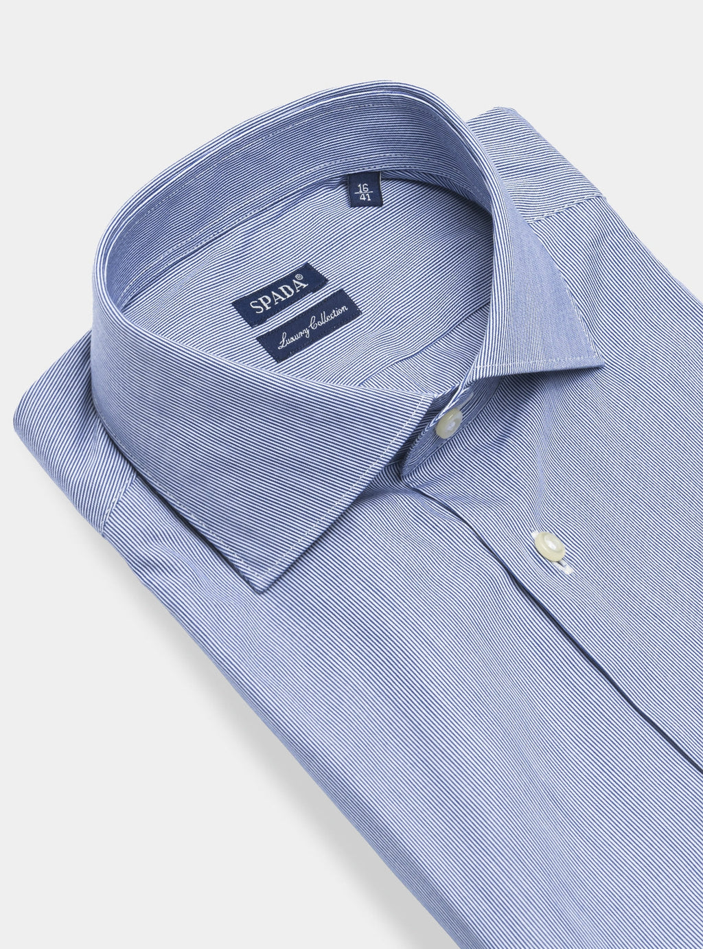 Camicia riga stretta in puro cotone