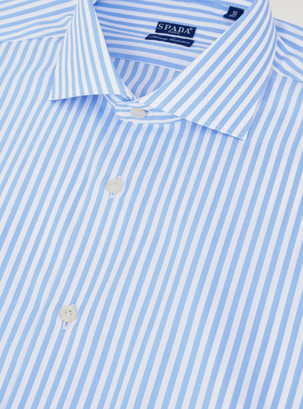 Camicia bastoncino collo francese in puro cotone