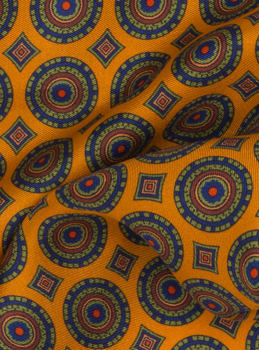 Pochette da giacca a fantasia in seta