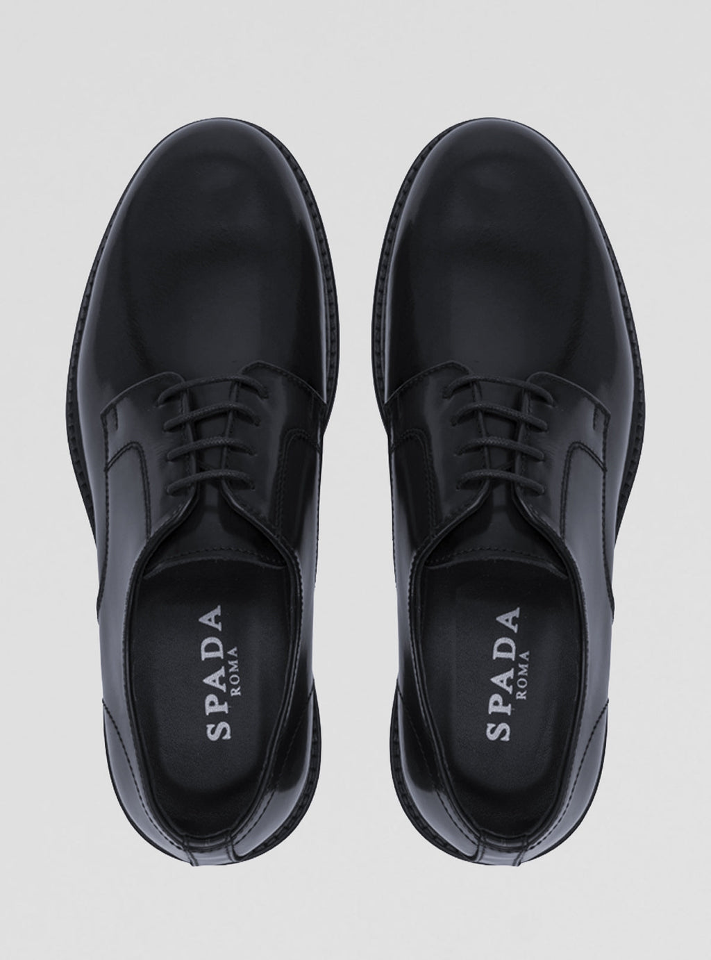 Scarpe derby in pelle con suola cuoio