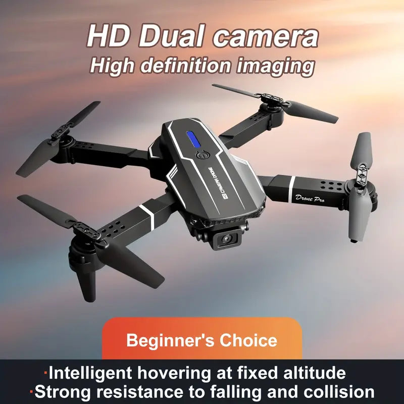 E88 Quadcopter UAV Drone with Dual HD Cameras - Black (HD Dual Camera)-3