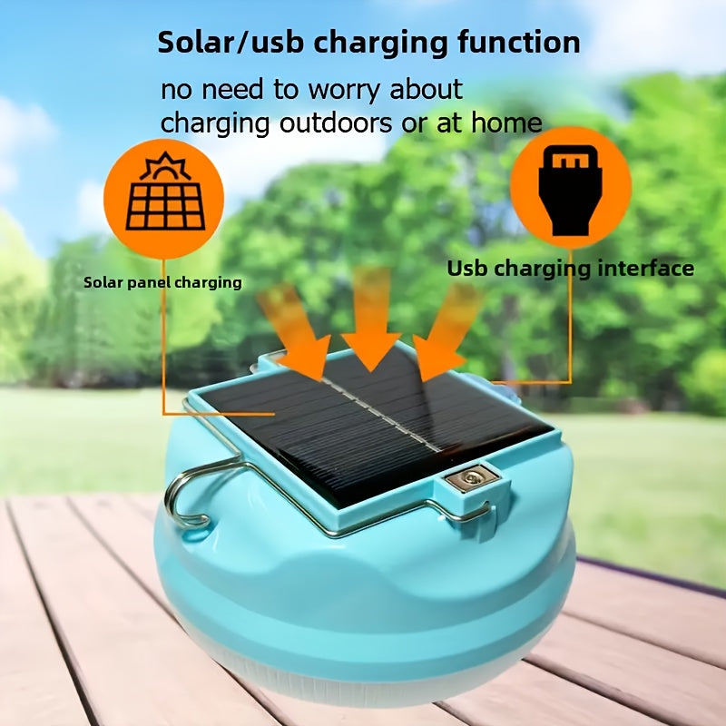 Adjustable LED Solar Bulb with Built-in Battery (3-Gear)-4