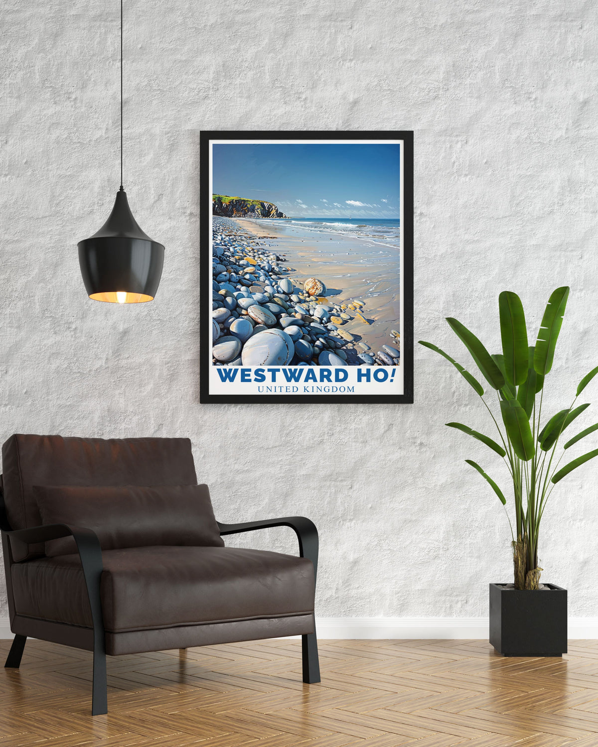Westward Ho!   Prints - Pebble Ridge Ideal Home Decor - United Kingdom  Travel Posters-3