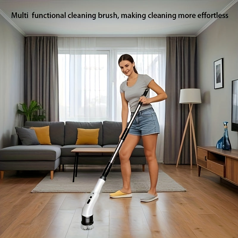 Cordless Electric Scrubber with 9 Brush Heads-2