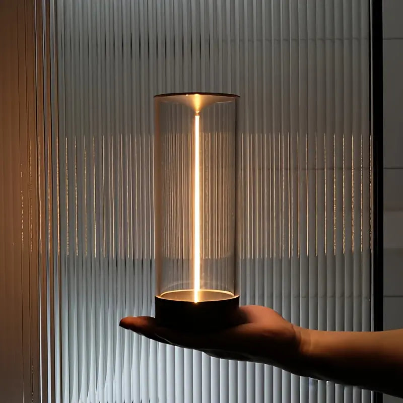 Magnetic LED Atmosphere Lamp with Three Levels of Brightness - Dark Silver- Large Size-1