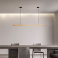 Geometric Solid Wood Tri-Color Pendant Light-5