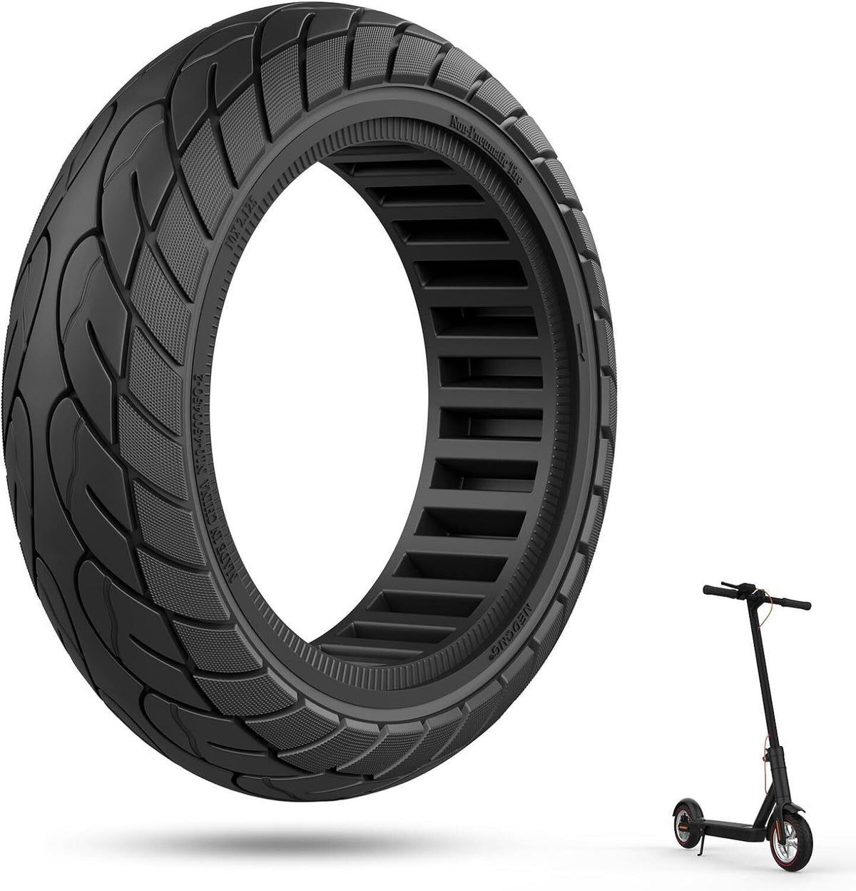 E-Scooter Vollgummi Reifen Vollgummi 10x2.5 Zoll (60/70-7.0)-0