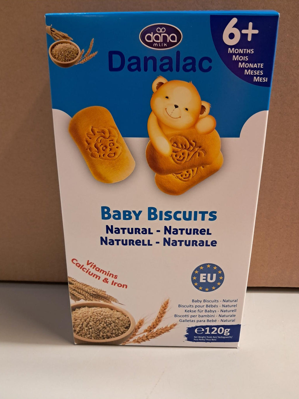 Danalac, Natural Baby Biscuits Finger Food Snack for Toddlers 6+ Months with Calcium Iron and Vitamins, 120g-2