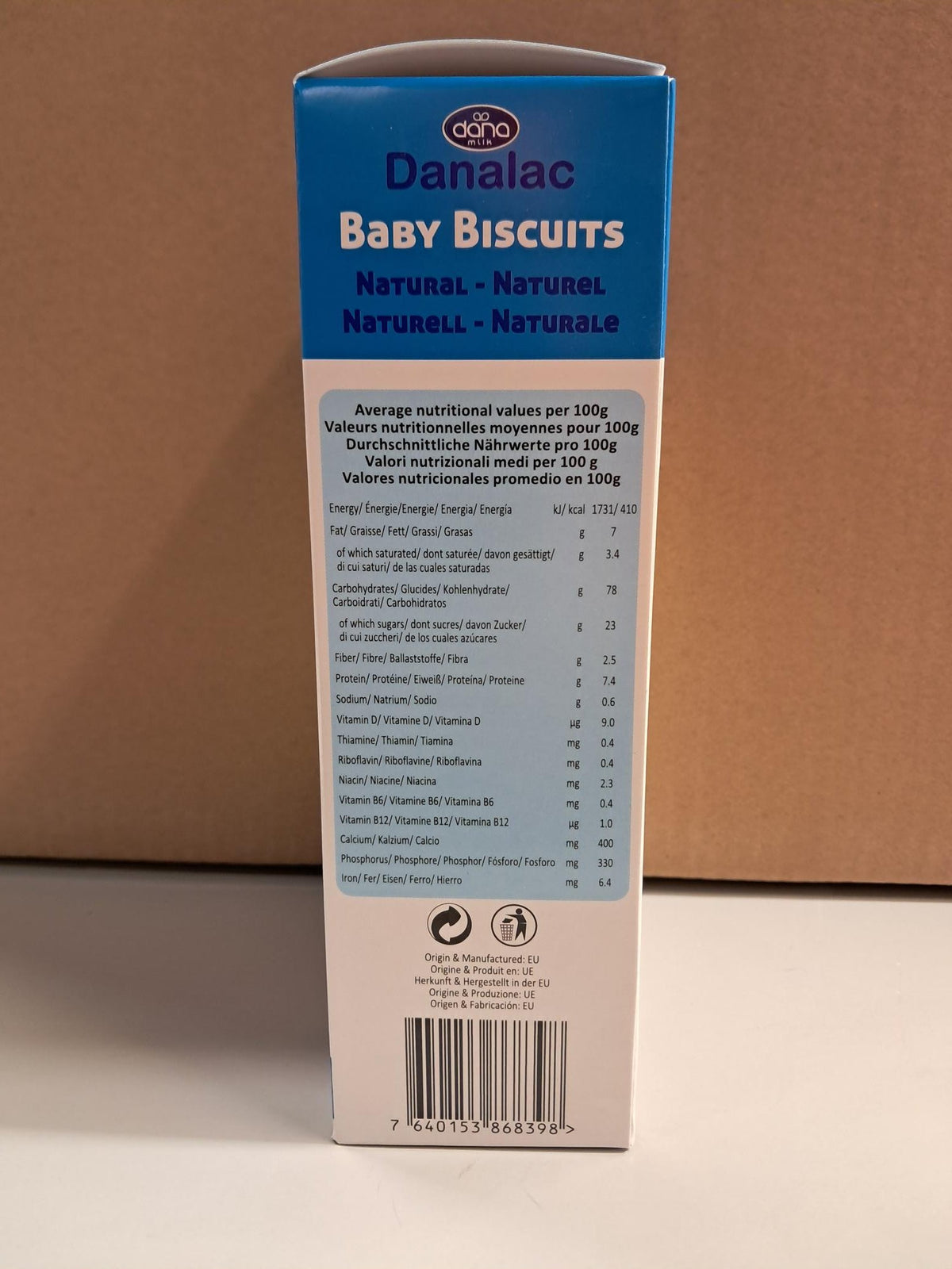 Danalac, Natural Baby Biscuits Finger Food Snack for Toddlers 6+ Months with Calcium Iron and Vitamins, 120g-3
