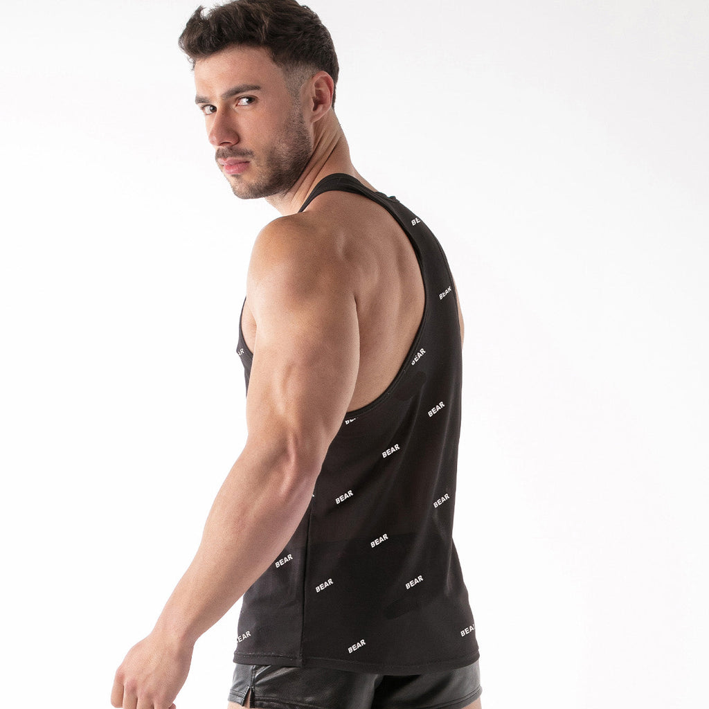 ID Mesh Tank Top - Bear Black-1