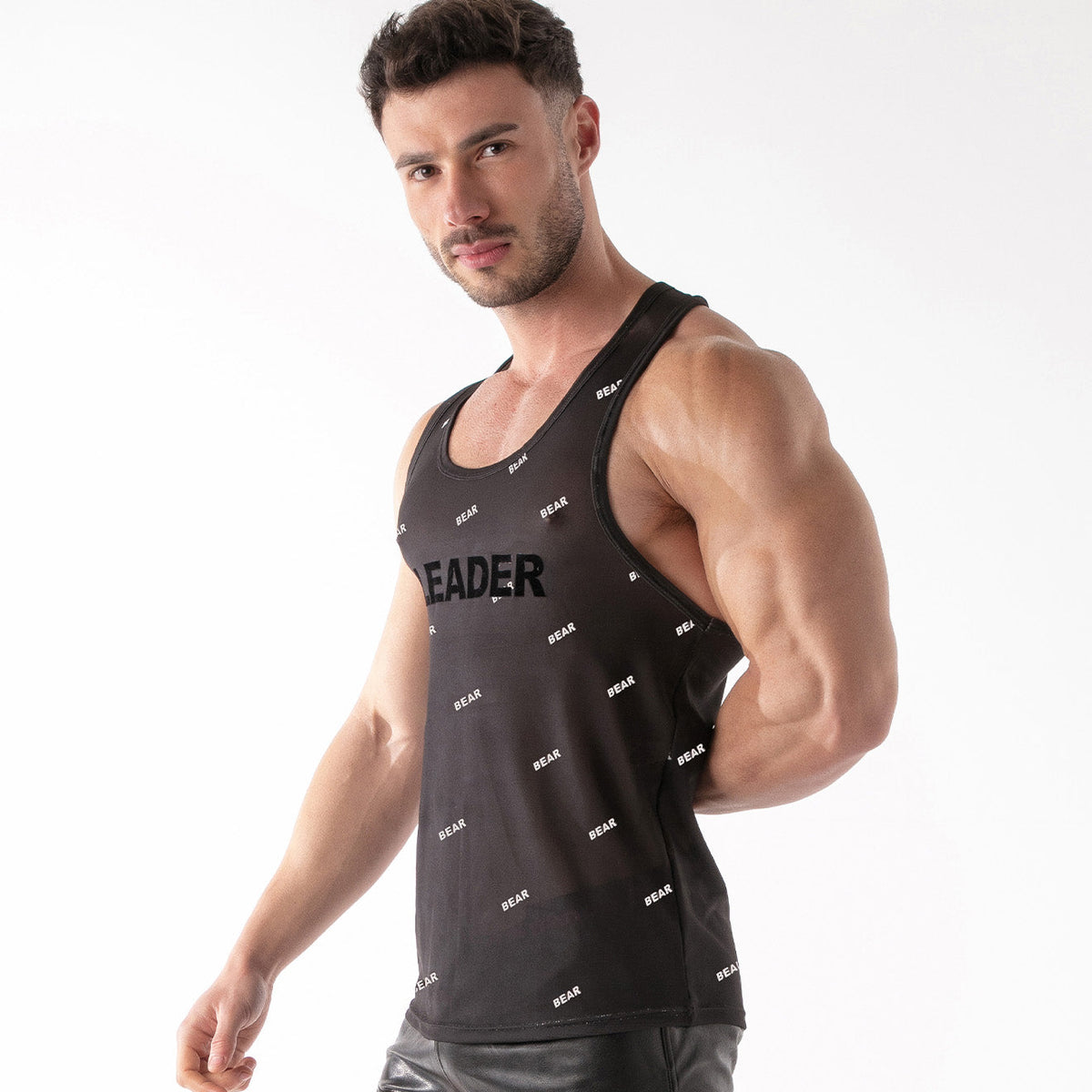 ID Mesh Tank Top - Bear Black-2
