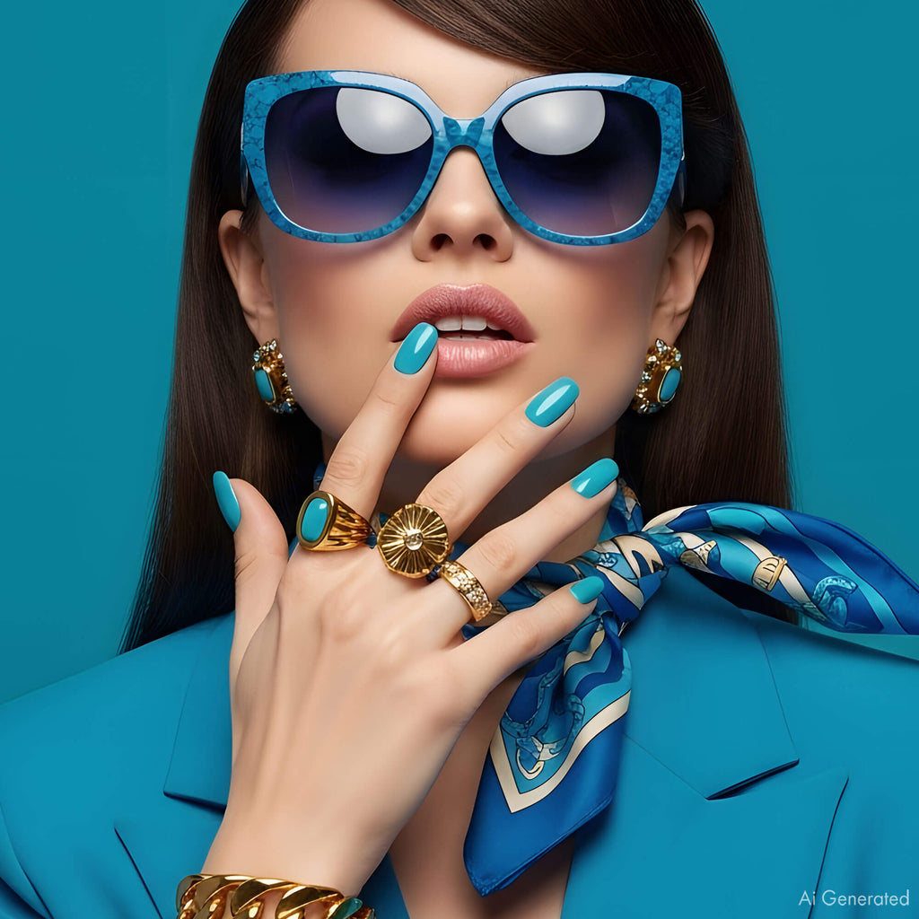 Gel Polish – Turquoise Blue – DN044 – 7ml – HEMA Free-3
