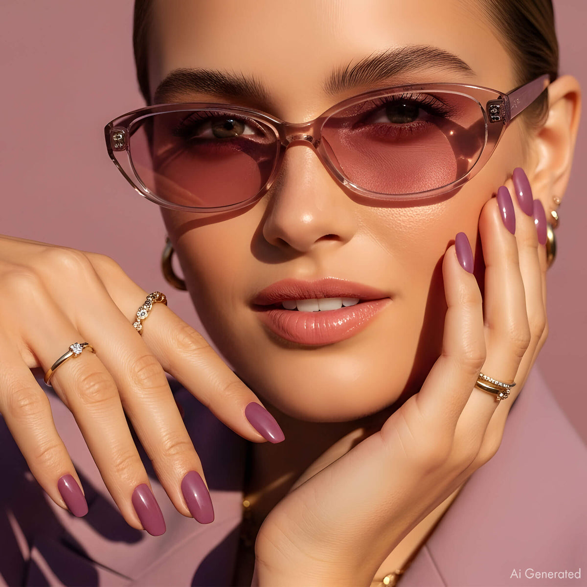 Gel Polish – Purple Anthique Fuchsia – DN203 – 7ml – HEMA Free-2