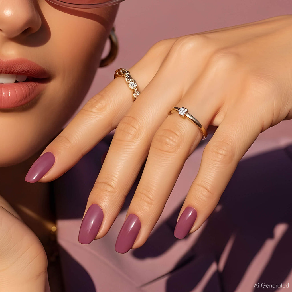 Gel Polish – Purple Anthique Fuchsia – DN203 – 7ml – HEMA Free-3