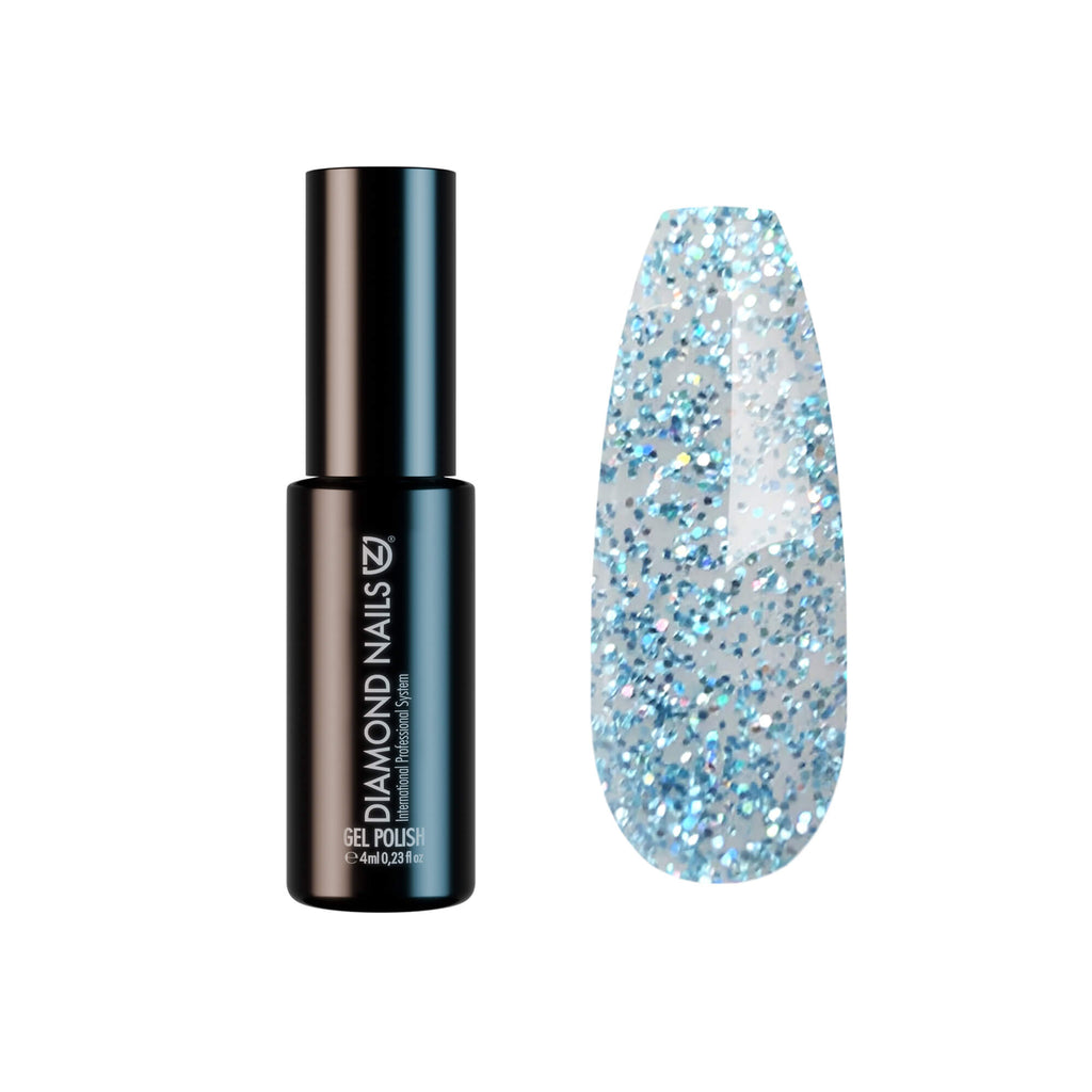 Gel Polish – Glitter Turquoise – DN103 – 4ml – HEMA Free-0