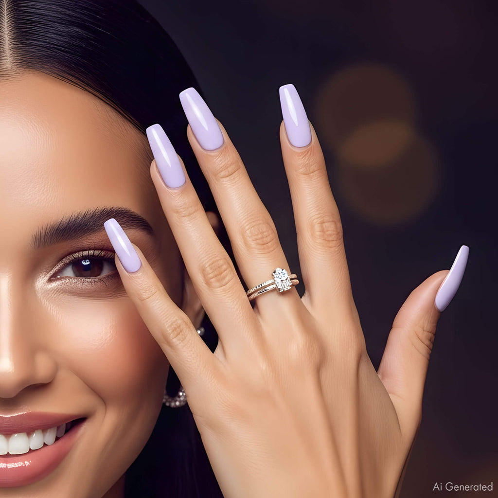Gel Polish – Lavender Purple – DN187 – 4ml – HEMA Free-4