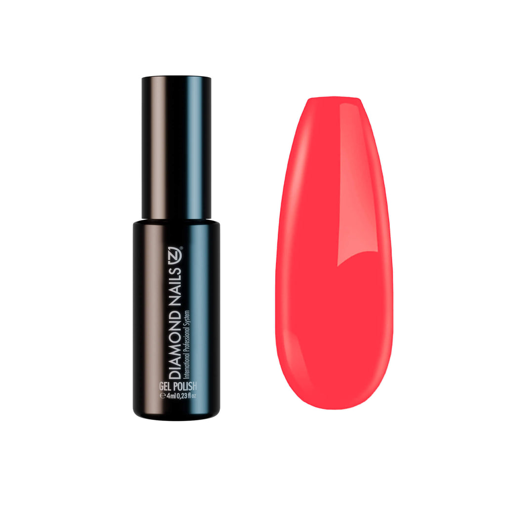 Gel Polish – Neon Coral Red – DN151 – 4ml – HEMA Free-0