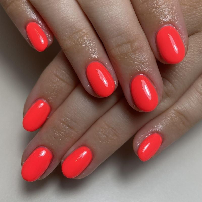 Gel Polish – Neon Coral Red – DN151 – 4ml – HEMA Free-6