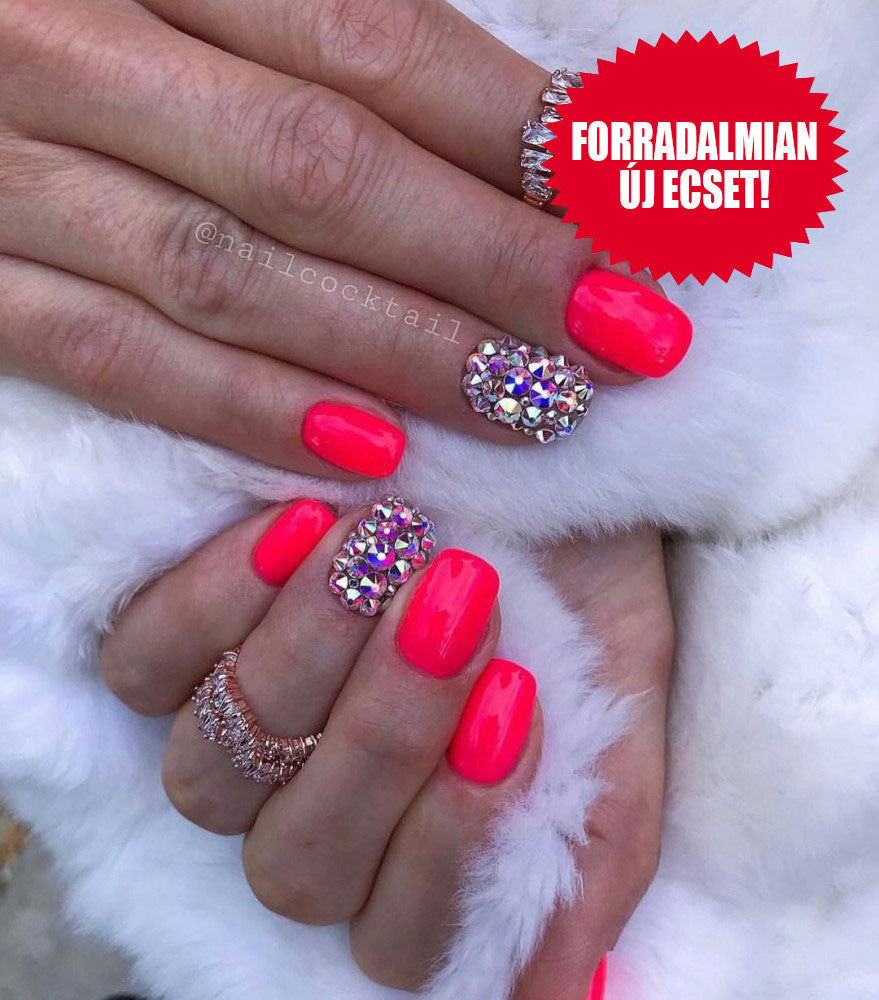 Gel Polish – Neon Coral Red – DN151 – 4ml – HEMA Free-9