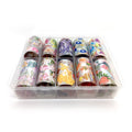 Transfer Foil Flowers (10pcs)-0