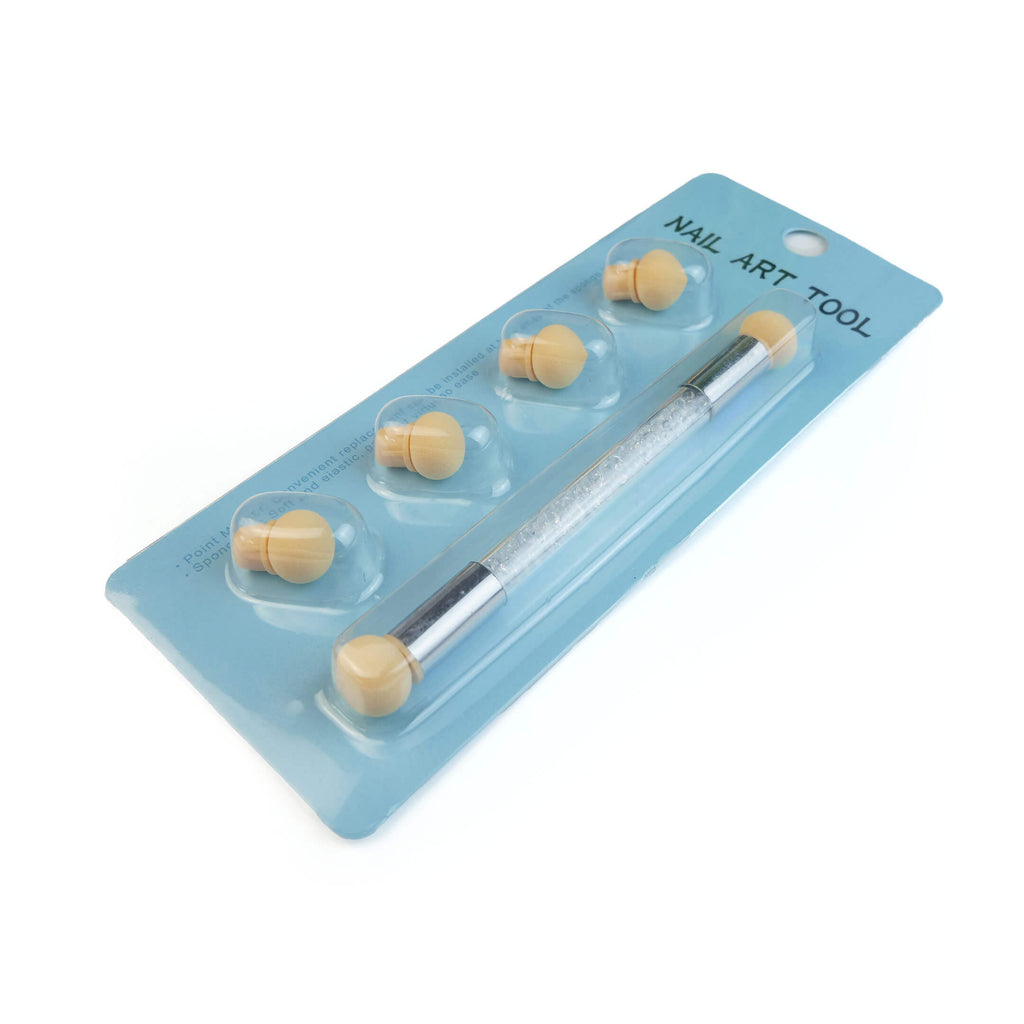 Ombre Brush with 4 Sponge Heads for Gradient Nails - Double Headed-1
