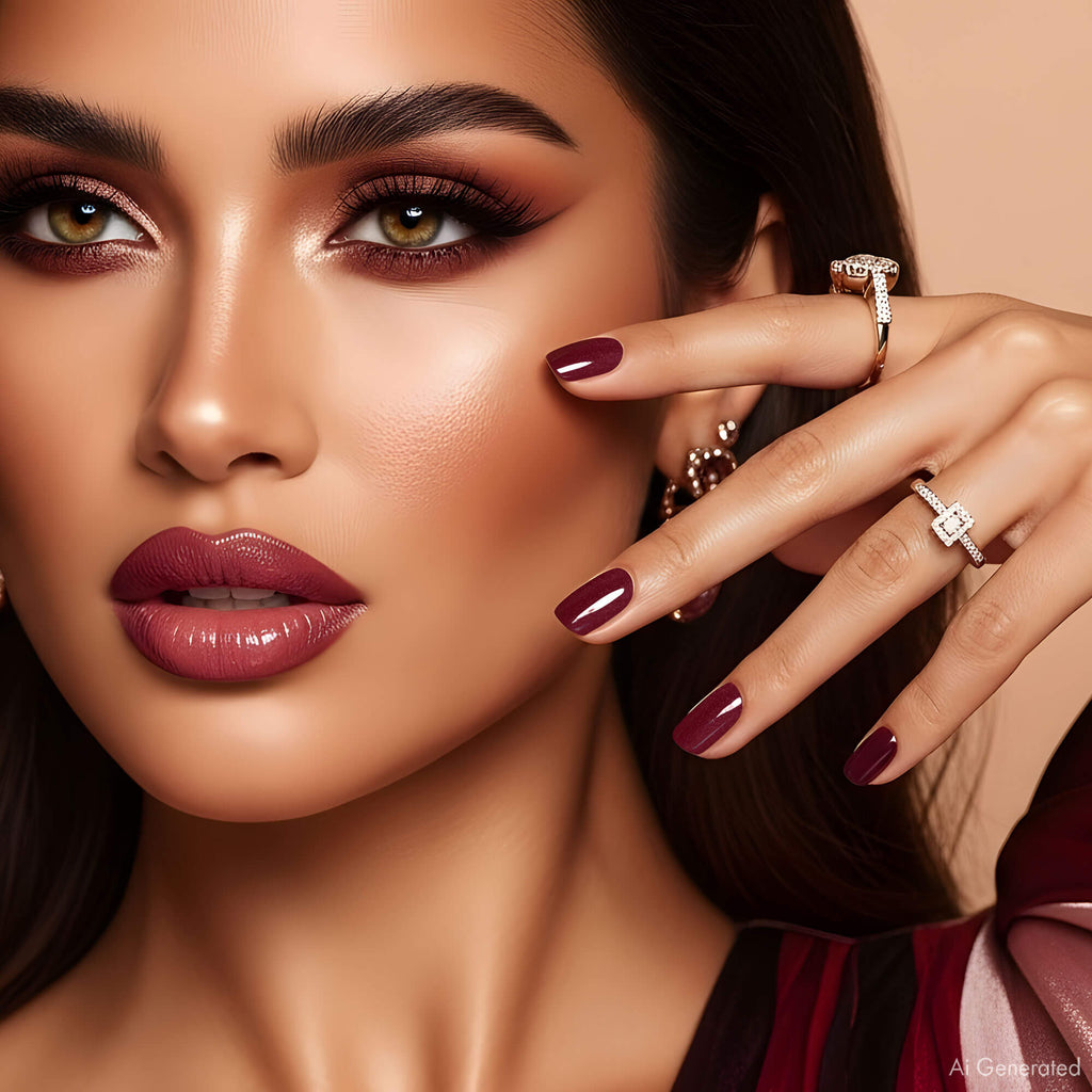 Gel Polish – Bordeaux Red – DN063 – 4ml – HEMA Free-4