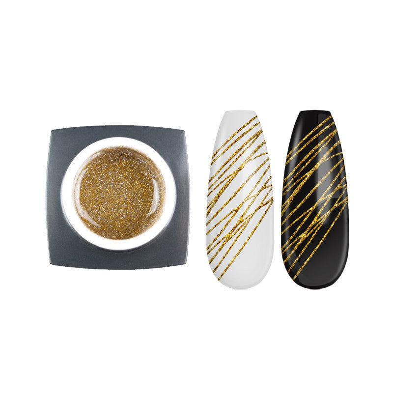Spider Gel - Gold Glitter 5g-0