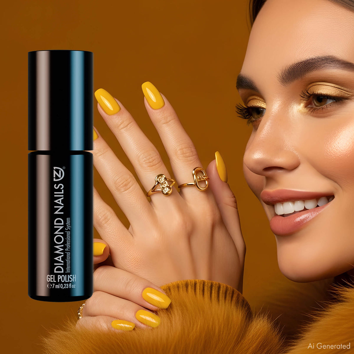 Gel Polish – Mustard Yellow – DN287 – 7ml – HEMA Free-1