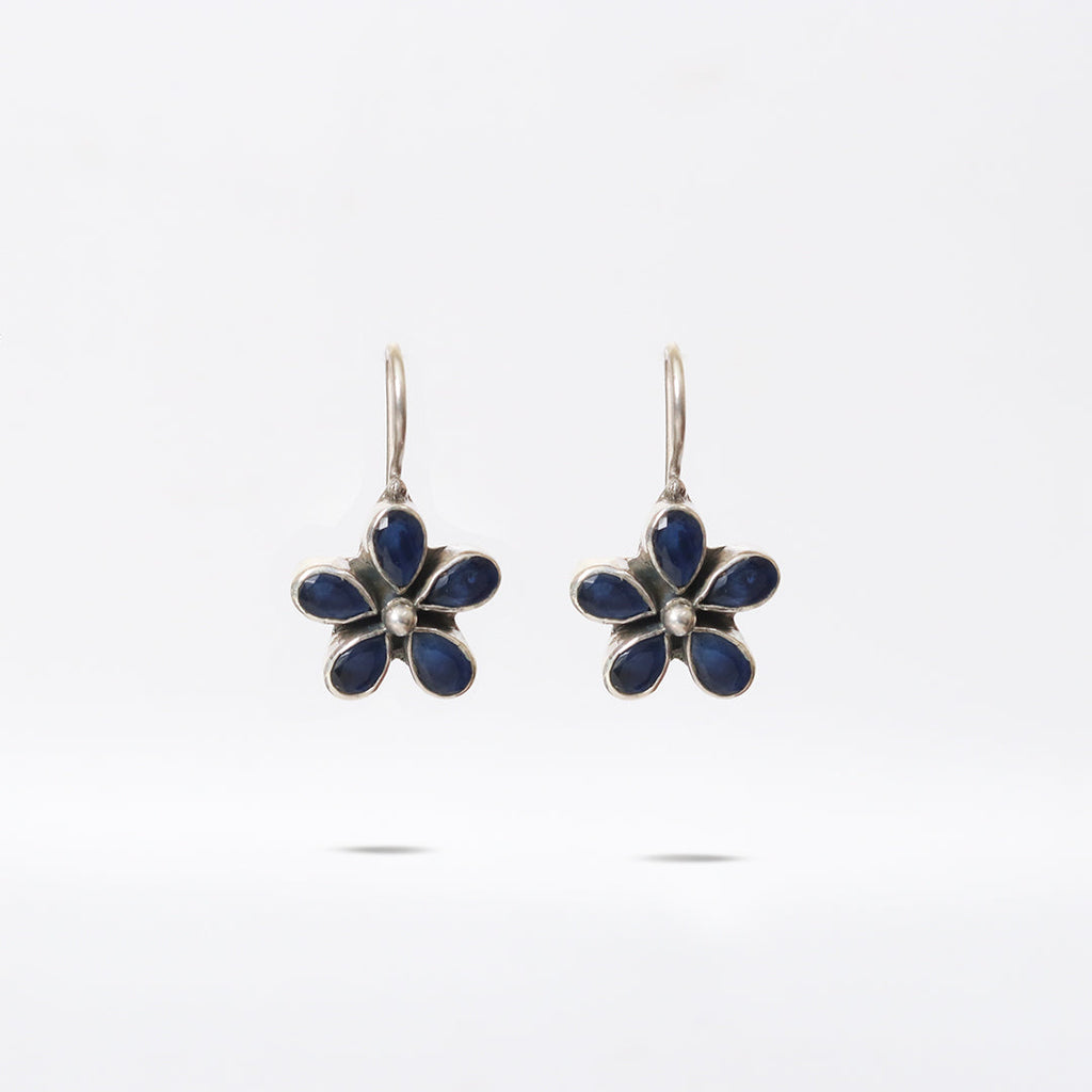 Hydro Blue Sapphire Hook Earrings-0