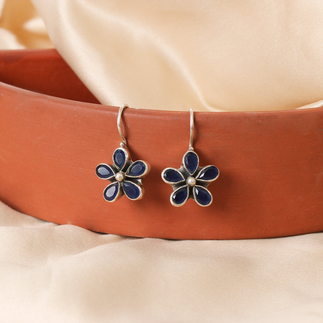 Hydro Blue Sapphire Hook Earrings-1