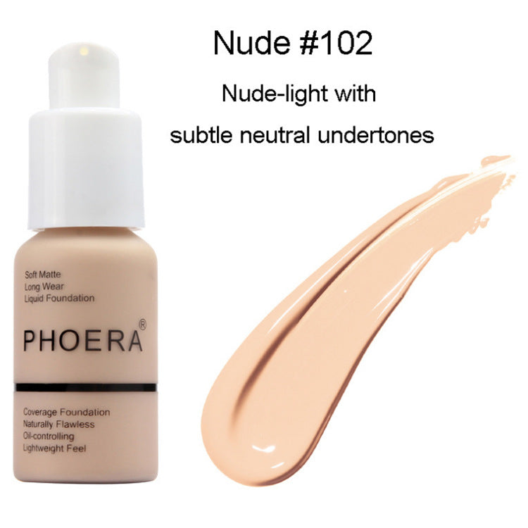Explosive Press Type Oil Control Natural Color Matte Concealer Foundation Cream-5