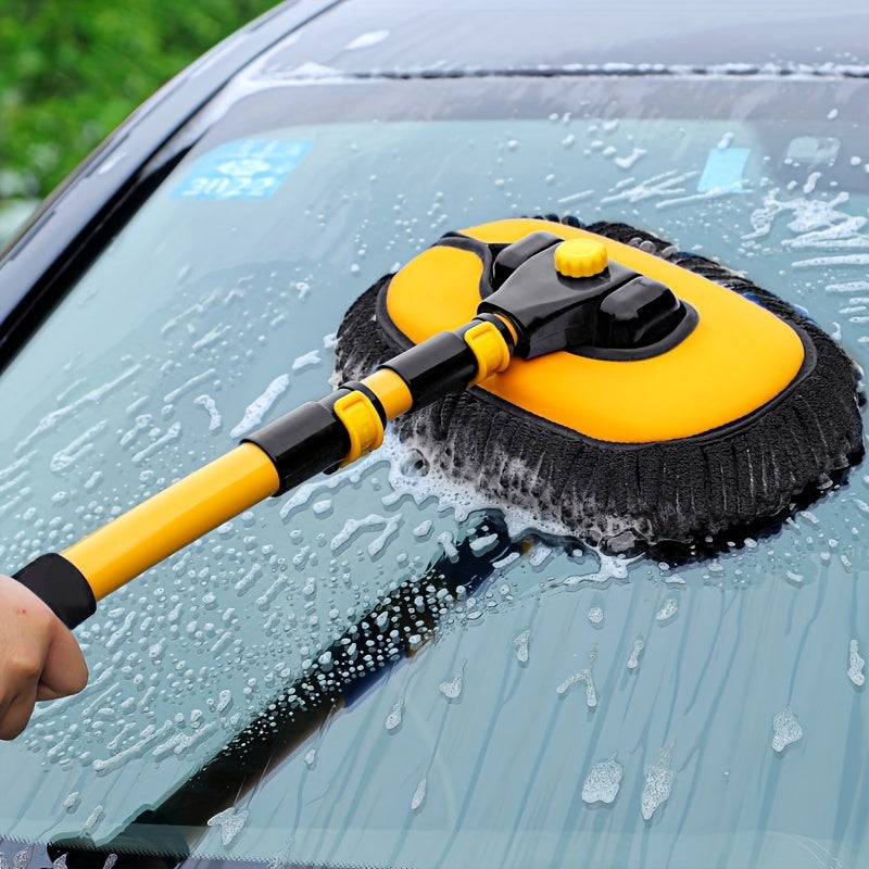 Telescoping Car Wash Brush with Long Handle-3