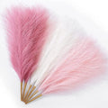 Set of 3 Artificial Pampas Grass Stems (43.18cm) - Blush, Cream & Pink Gradient-0