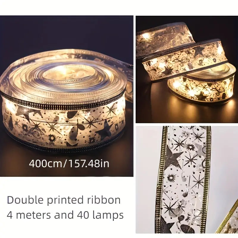 4.0 Meter Christmas Tree Decoration Lights Ribbon-3