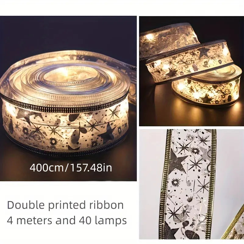 4.0 Meter Christmas Tree Decoration Lights Ribbon-4