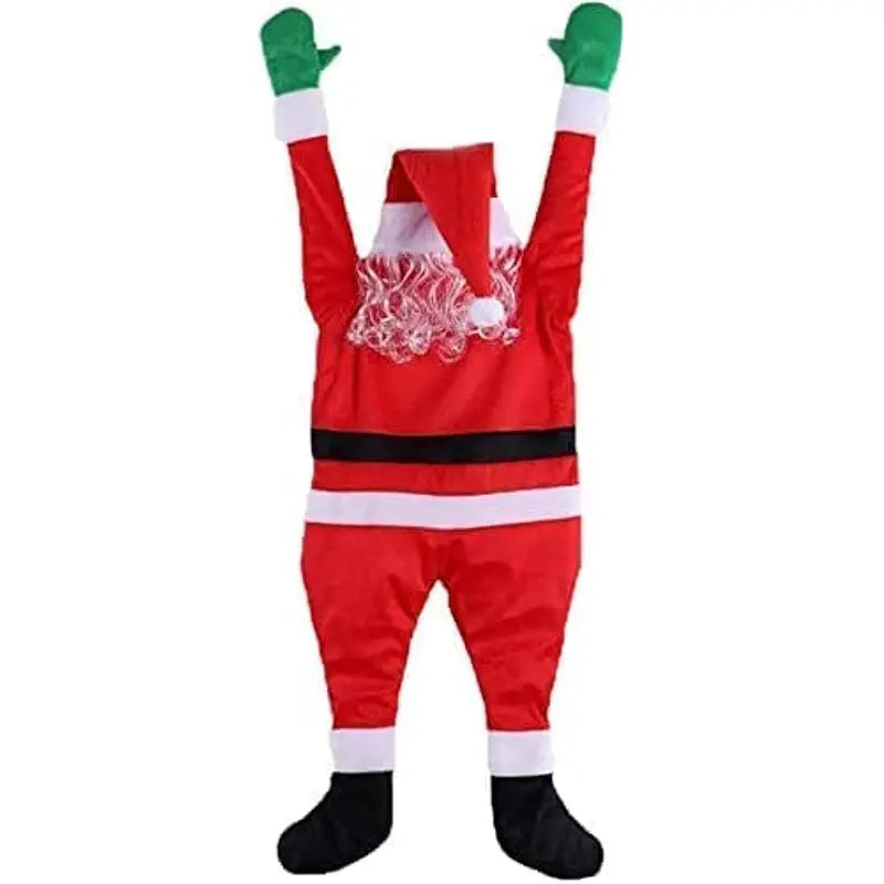 Jolly Giant: Oversized Hanging Santa Claus for Festive Delight-0