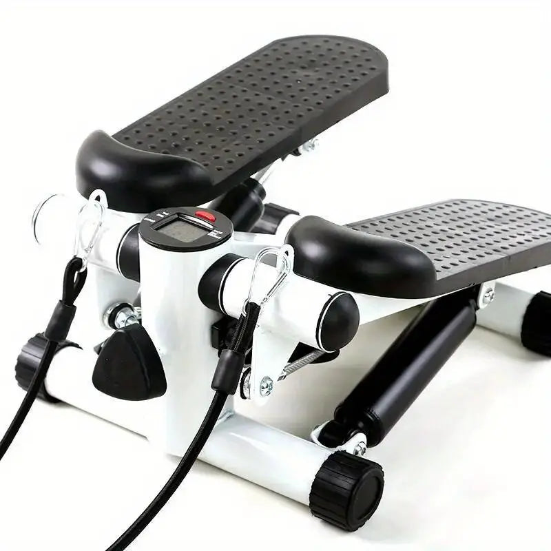 Compact Hydraulic Fitness Stair Stepper with Resistance Bands-1