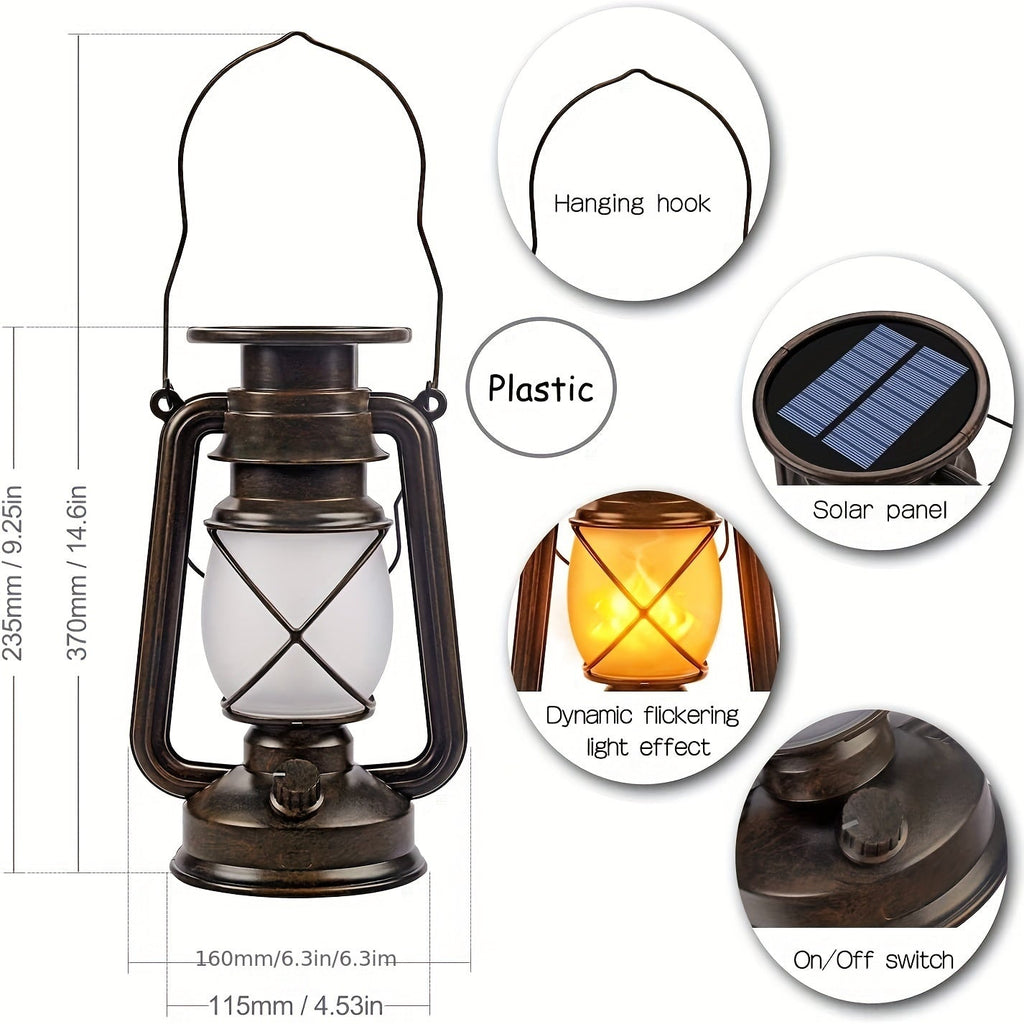 Solar Vintage Horse Lantern (2PCS)-4