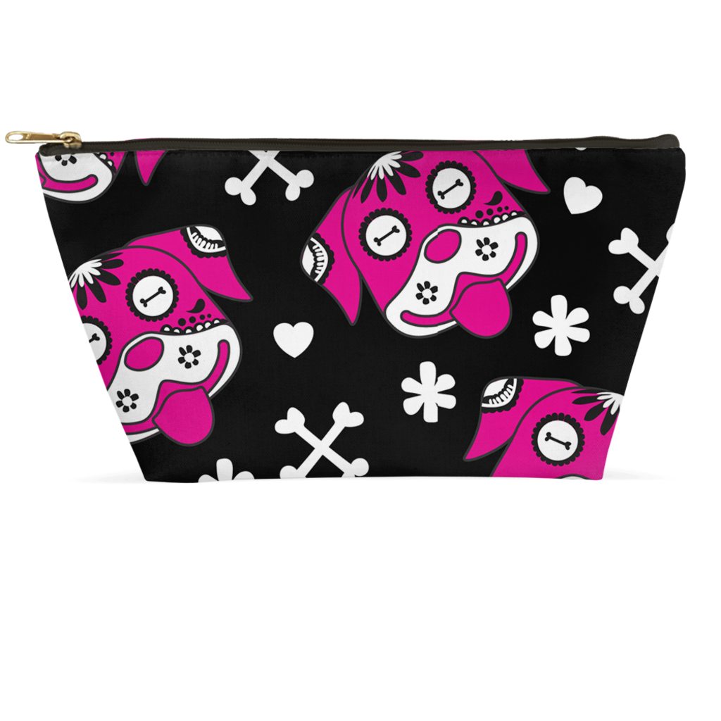 Day of the Dog Pink Accessory Pouch-3