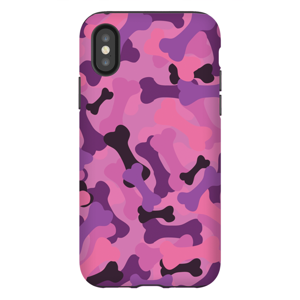 Bone Camo Pink Phone Cases-17