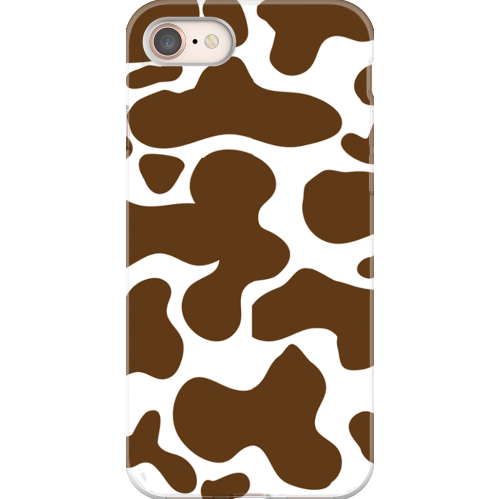 Cowhide Brown Phone Cases-1