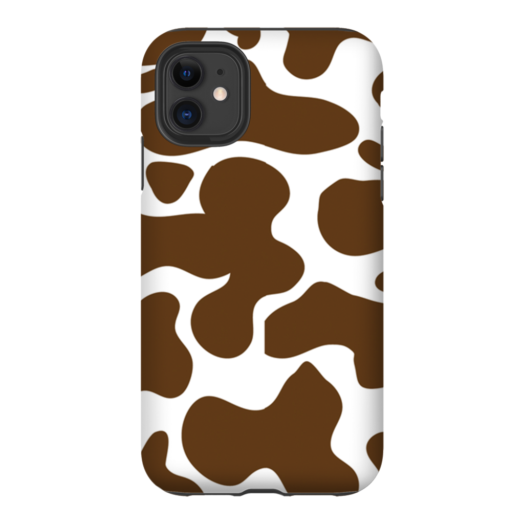 Cowhide Brown Phone Cases-14